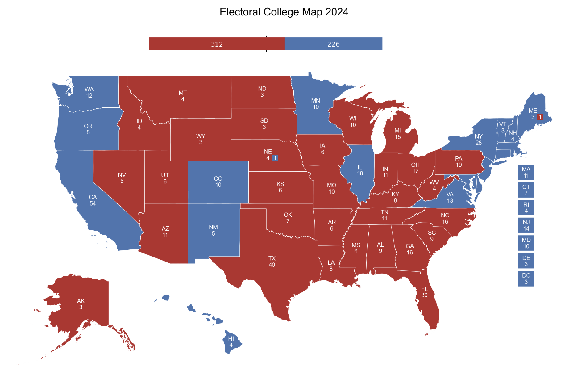 Electoral College Map
